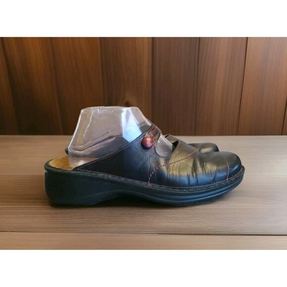 Naot Slip On Leather Clog Shoes Womens Size 10 Black - Picture 1 of 11